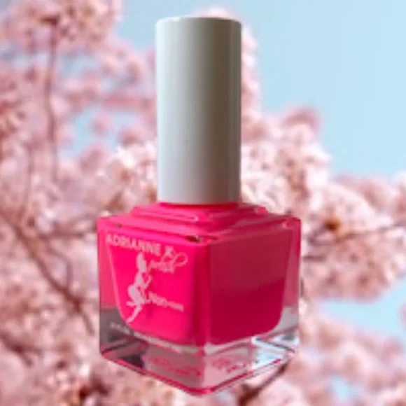 ADRIANNE K NONTOXIC Neon Nail Polish, Pink Miami Fast Drying. Safe 4 T… - Picture 7 of 8